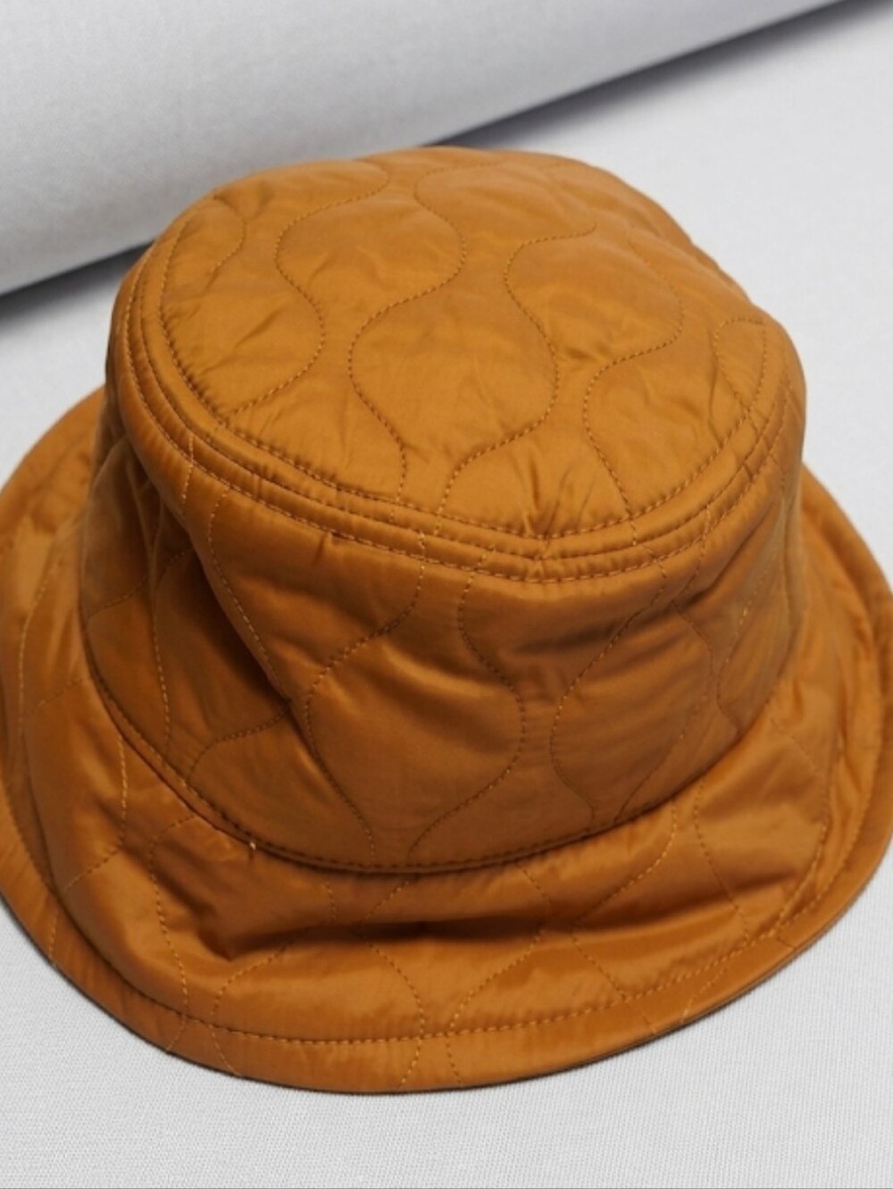 NEW MADEWELL WARM COFFEE QUILTED NYLON BUCKET HAT SIZE S/M S M NH394 - Picture 4 of 10